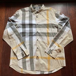 Burberry Brit Exploded Check Button Shirt Size XL